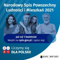 1 kwietnia rozpocznie się Narodowy Spis Powszechny Ludności i Mieszkań 2021